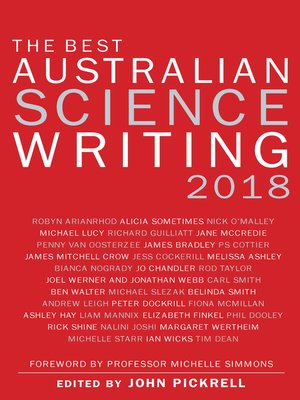 cover image of The Best Australian Science Writing 2018